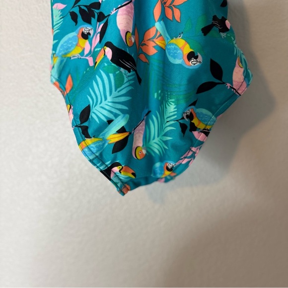Speedo Kids' Tropical Blue Swimsuit M - Picture 10 of 15